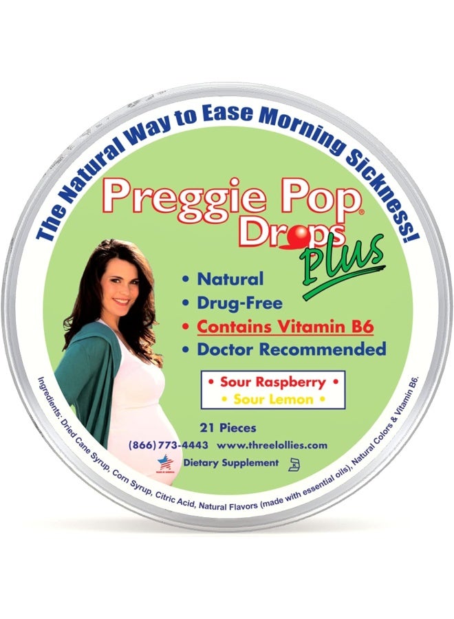 Three Lollies Preggie Pop Drops Plus, 21 Pieces - Image 1